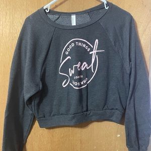 Crop top sweatshirt